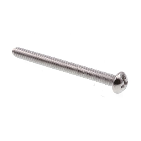 Machine Screw, Round Head, Phil/Sltd Comb Drive No. 10-24 X 2in 18-8 Stainless Steel 50PK